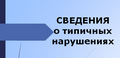 Сведения о типичных нарушениях, совершаемых субъектами хозяйствования