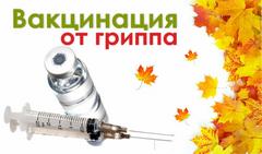 Вакцинация против гриппа продолжается